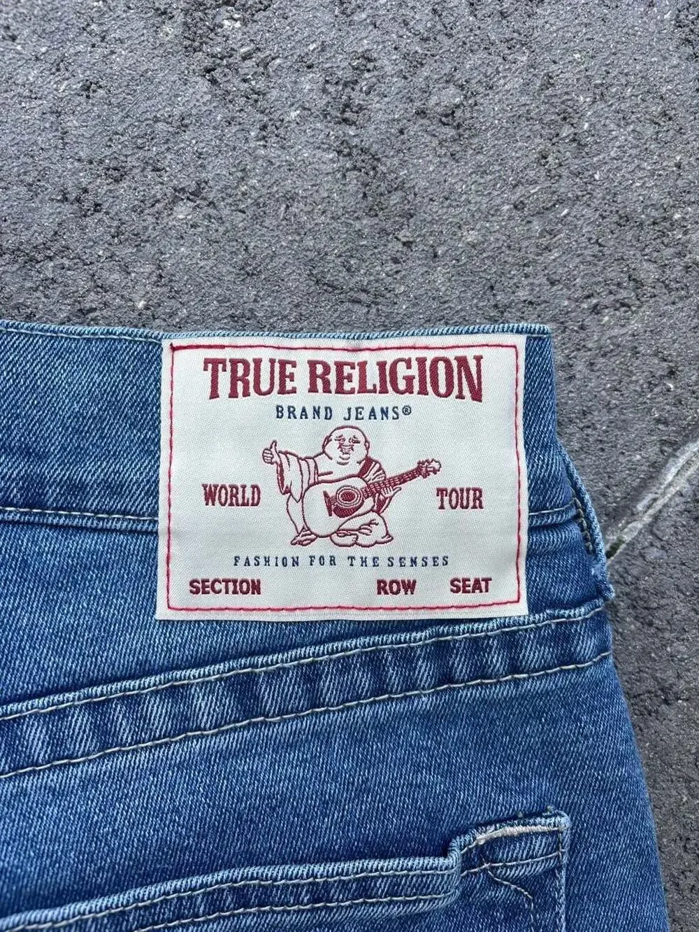 True Religion Ricky Relaxed Straight Cut-Off Denim Shorts